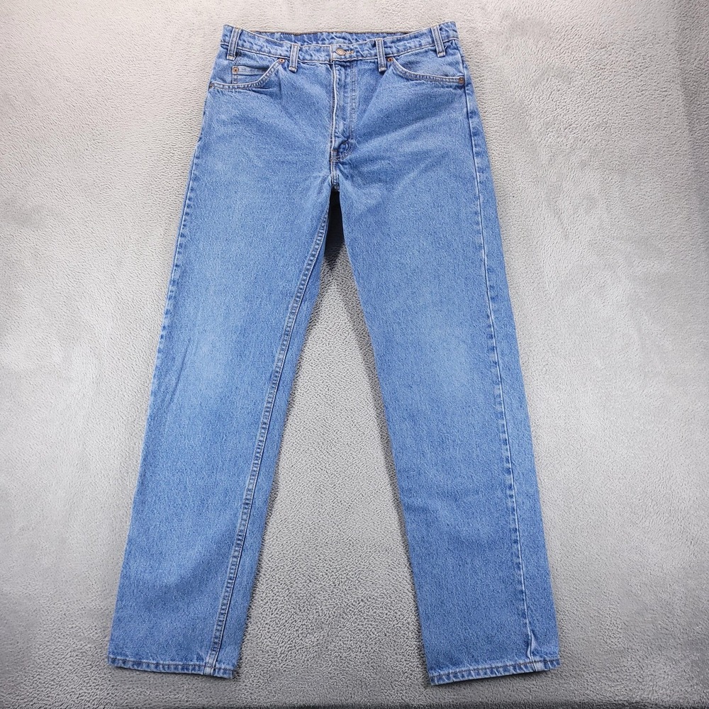VTG Levis‎ 505 Jeans Mens 36x34 Blue Straight Orange Tab Made In Canada 80s